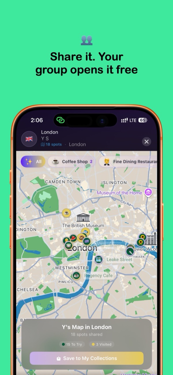 Share it. Your group opens it free.