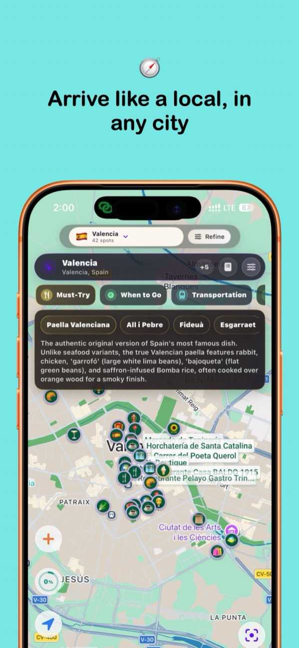 Use one researched Destination Map while exploring any city.